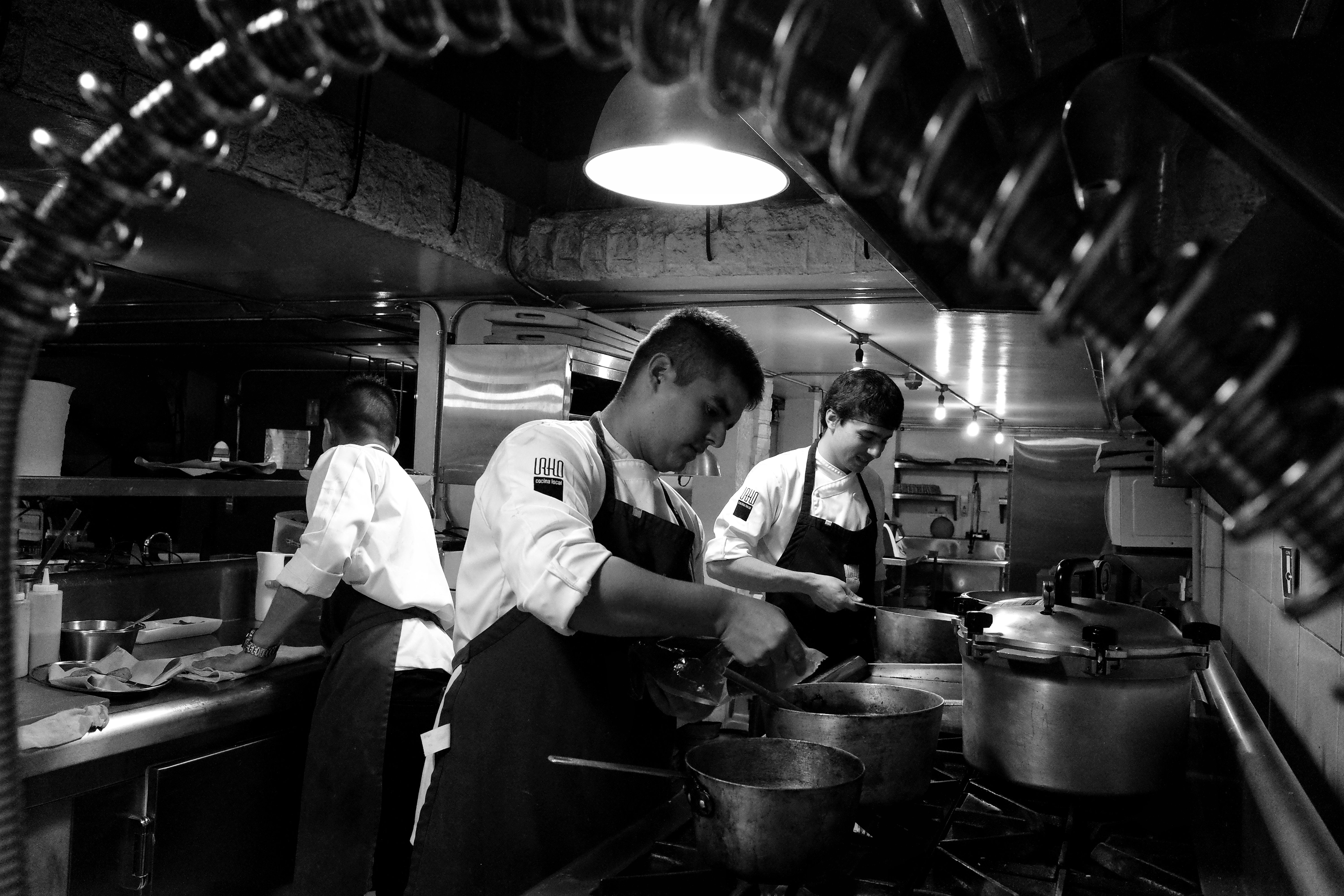 Italian chef preparing fresh food
