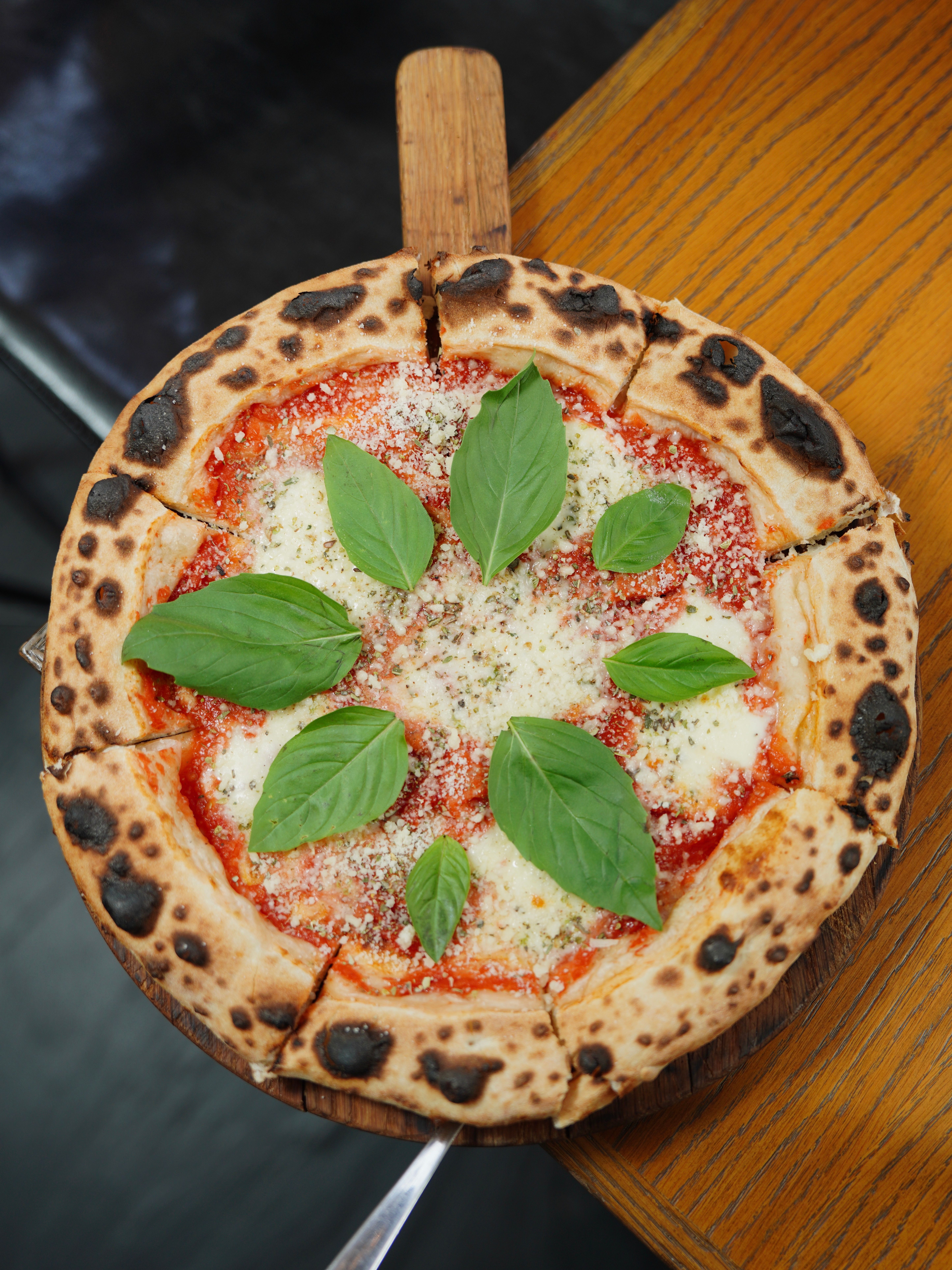 Traditional Margherita pizza
