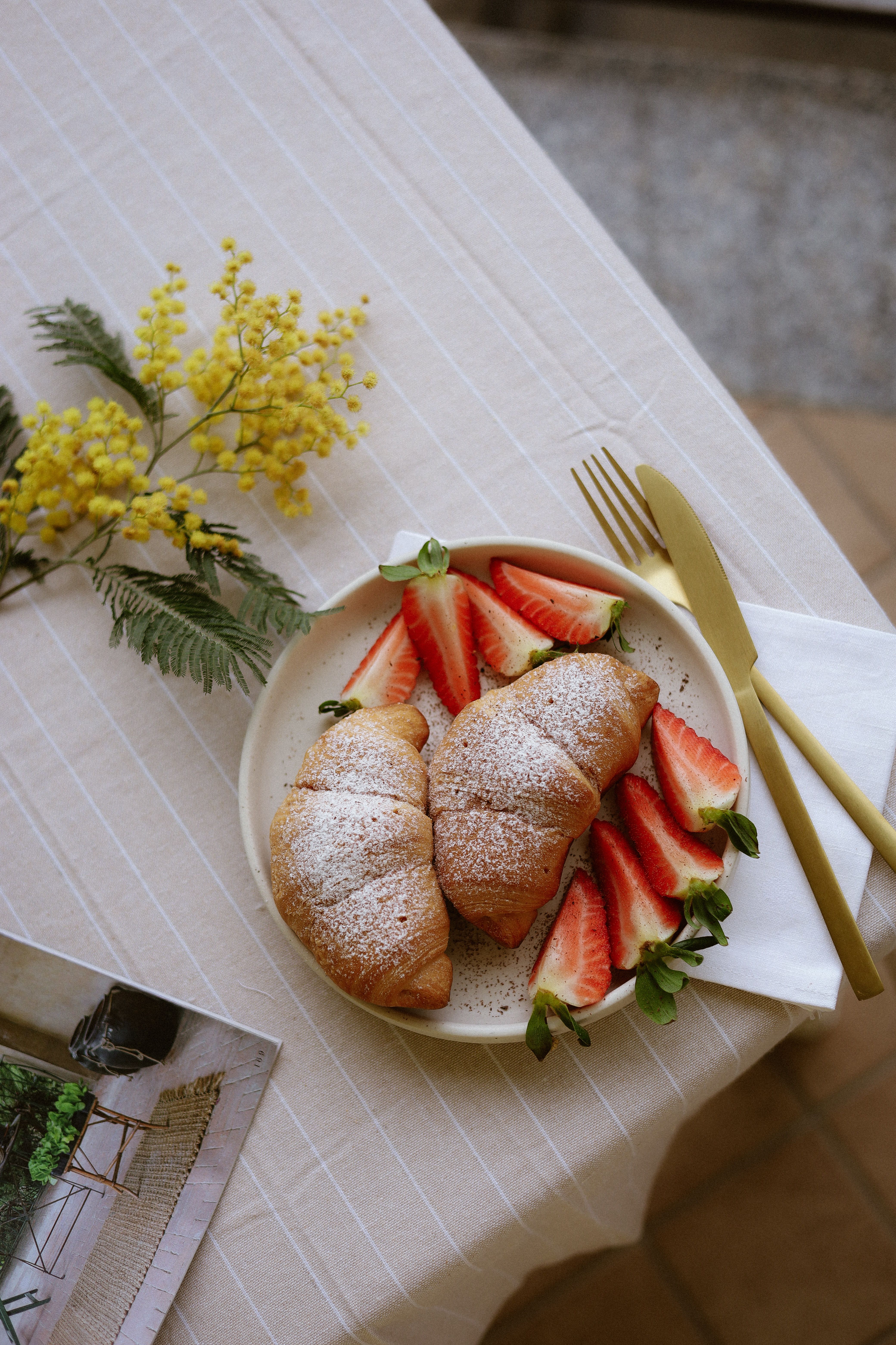 Fresh butter croissant